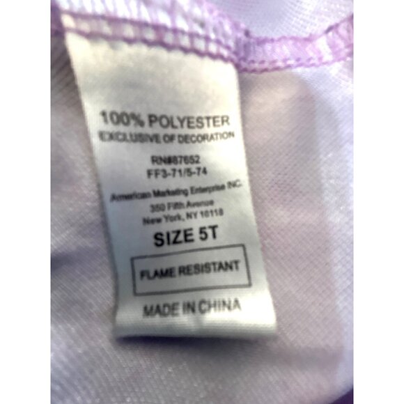 Disney Princess Toddler Girls Night Gown Rapunzel Purple Multi Size 5 - Picture 5 of 6
